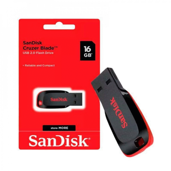 SanDisk Cruzer Blade 16GB USB Flash Drive 2.0