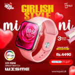 Wisme X51 Mini Smart Watch Series 10 – 36mm AMOLED Display, 3 Liquid Silicone Straps